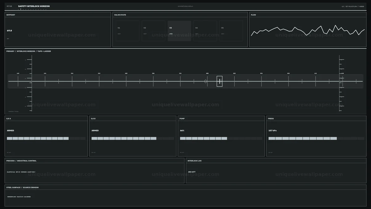 Watermarked thumbnail for Industrial Control Dashboard Seamless Loop