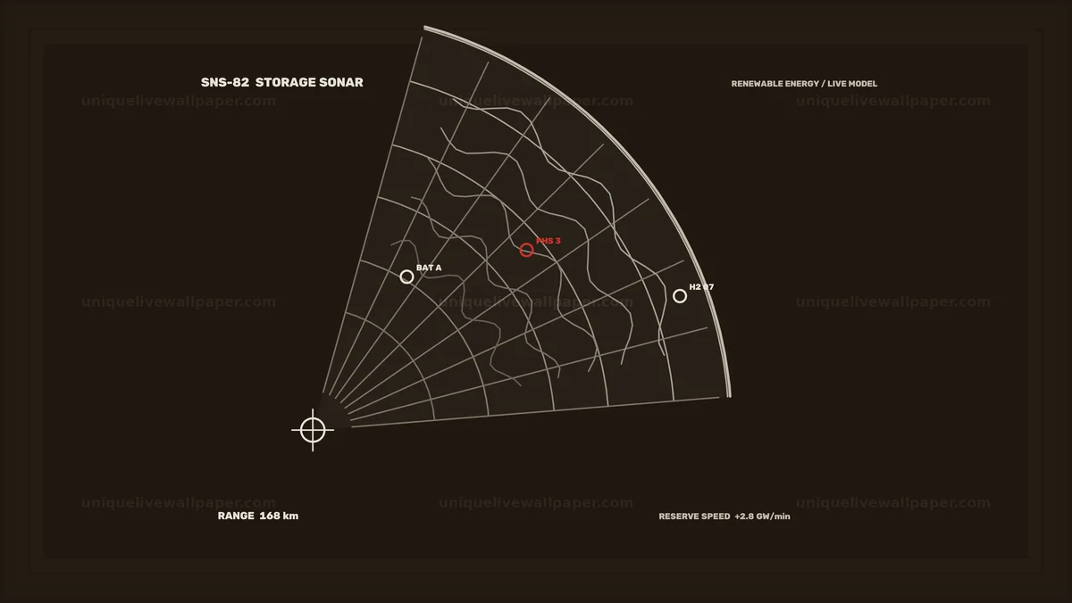 Renewable Energy Storage HUD Seamless Loop