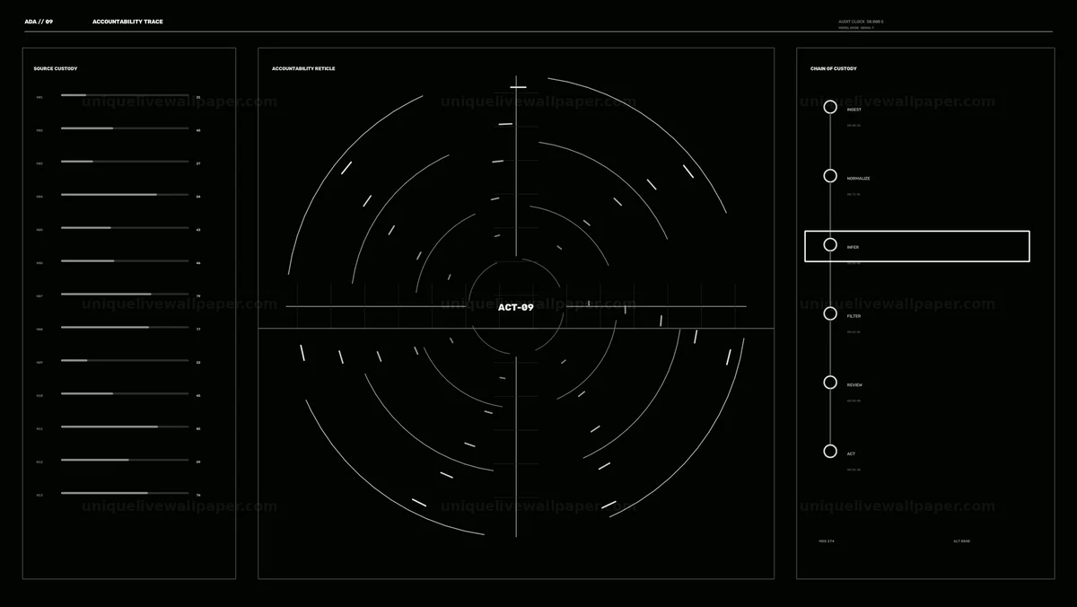 AI Decision Audit Telemetry Panel Seamless Loop