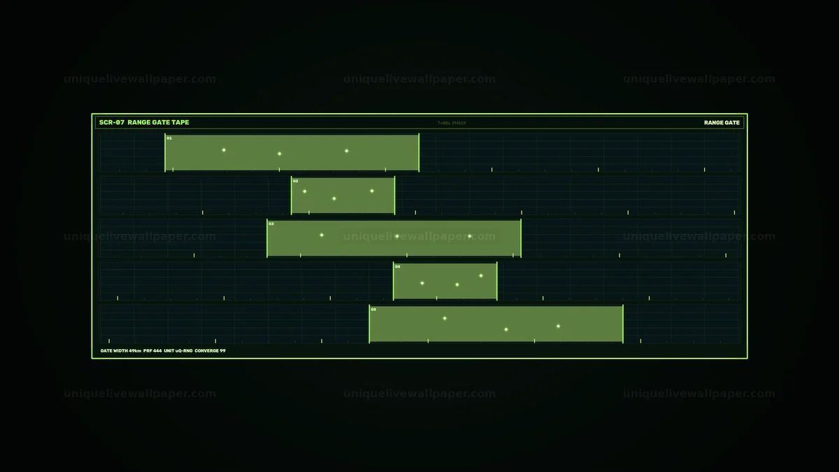 Watermarked thumbnail for Spacecraft Communications Range Gate HUD Seamless Loop