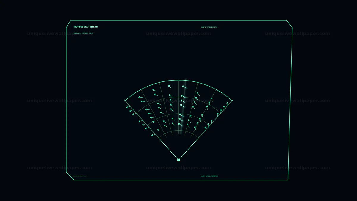 Watermarked thumbnail for Vector Fan Radar HUD Seamless Loop
