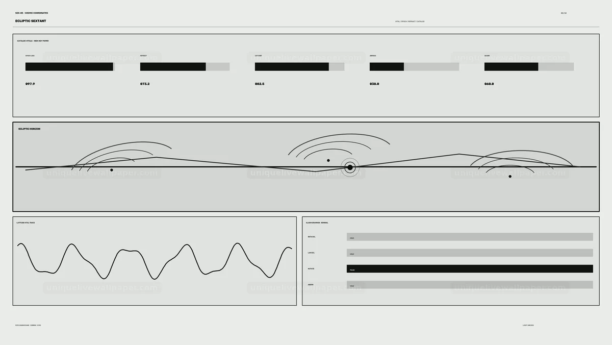Cosmic Coordinates HUD Animation Seamless Loop