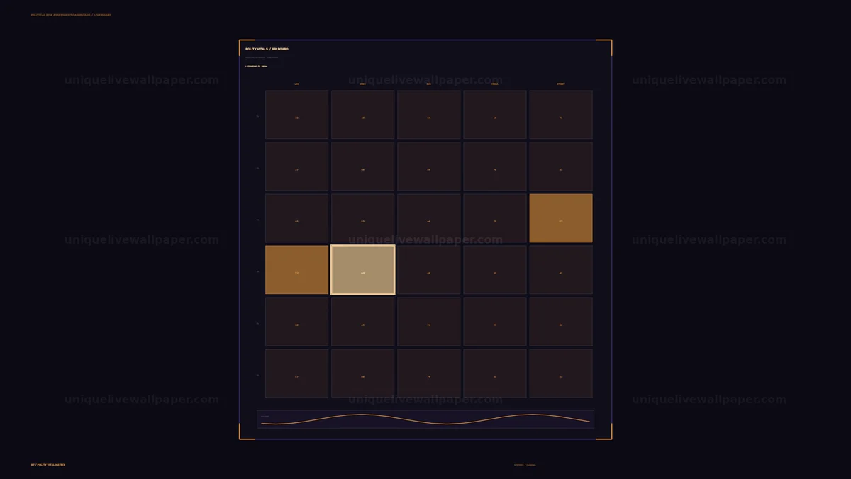 Political Risk Assessment Dashboard Seamless Loop