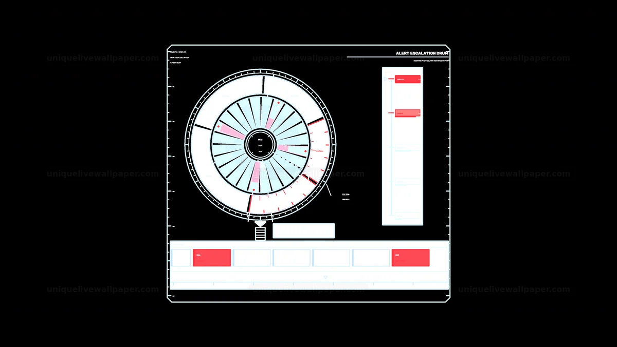 Alert Notification Radial HUD Seamless Loop