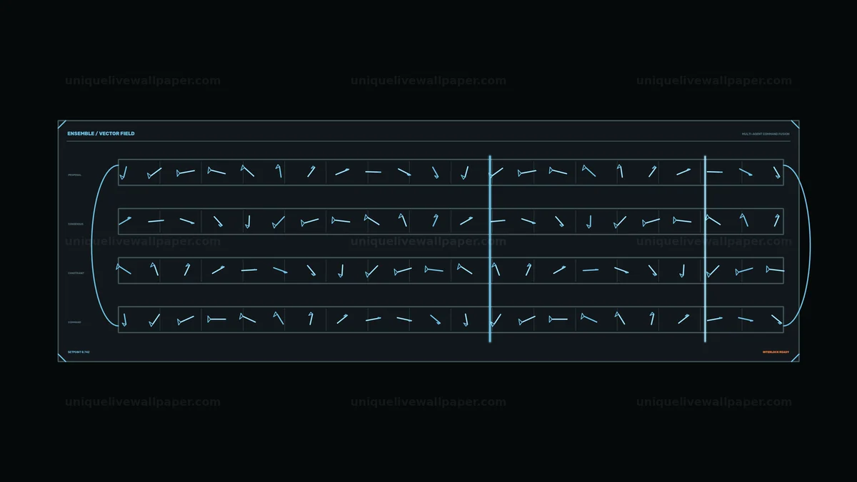 Autonomous Decision Dashboard HUD Seamless Loop