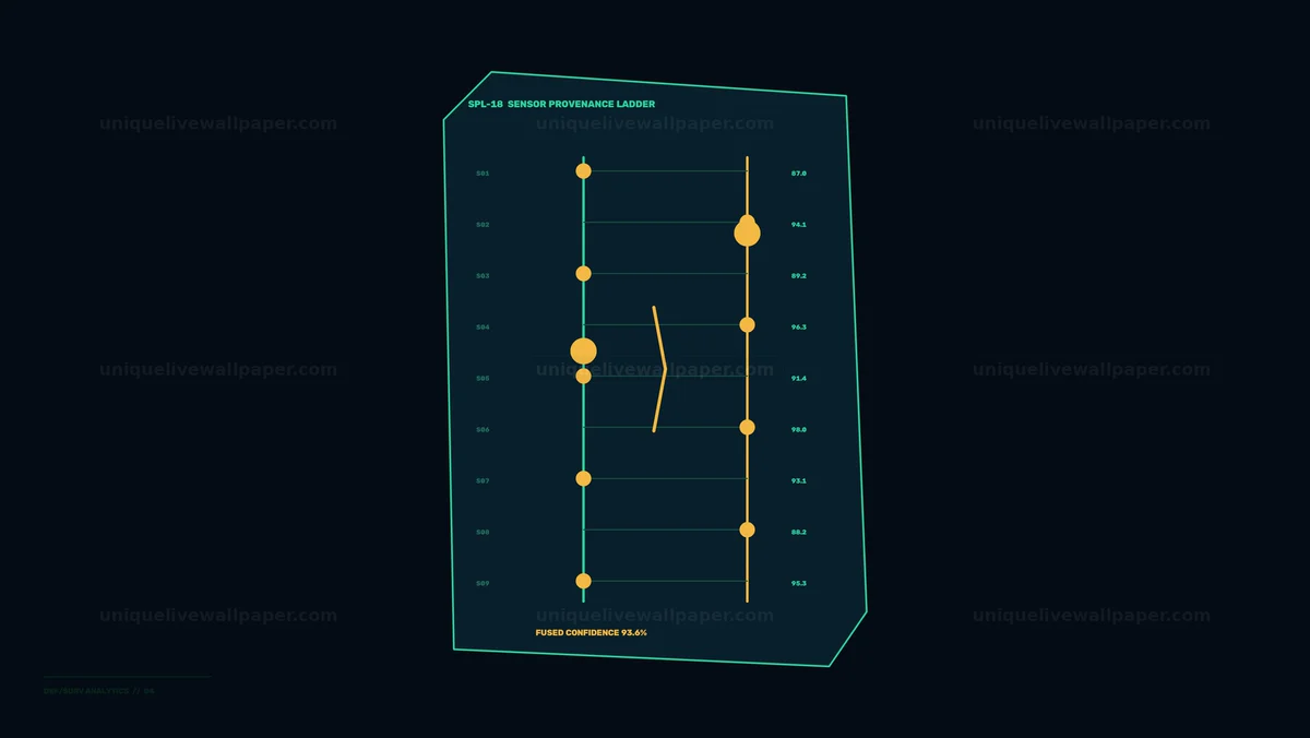 Watermarked thumbnail for Defense Surveillance Analytics HUD Sensor Ladder Seamless Loop