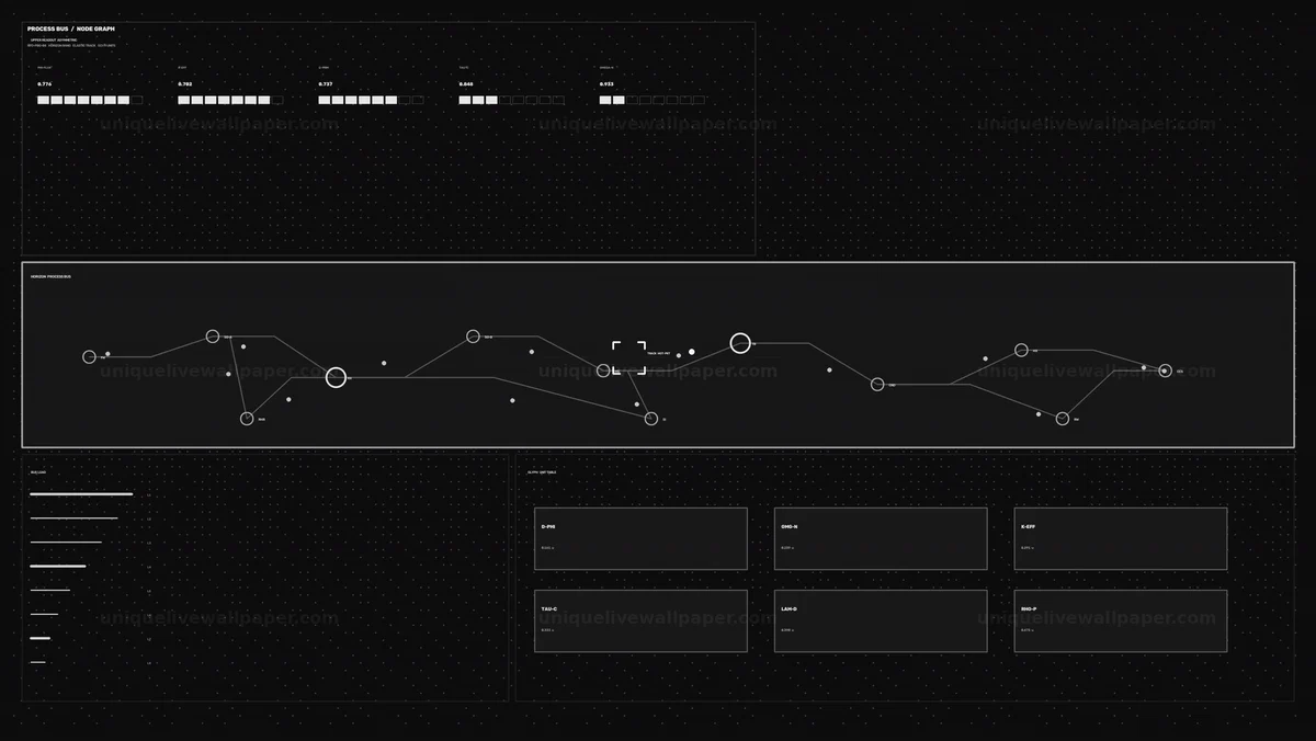 Industrial Data Dashboard HUD Seamless Loop