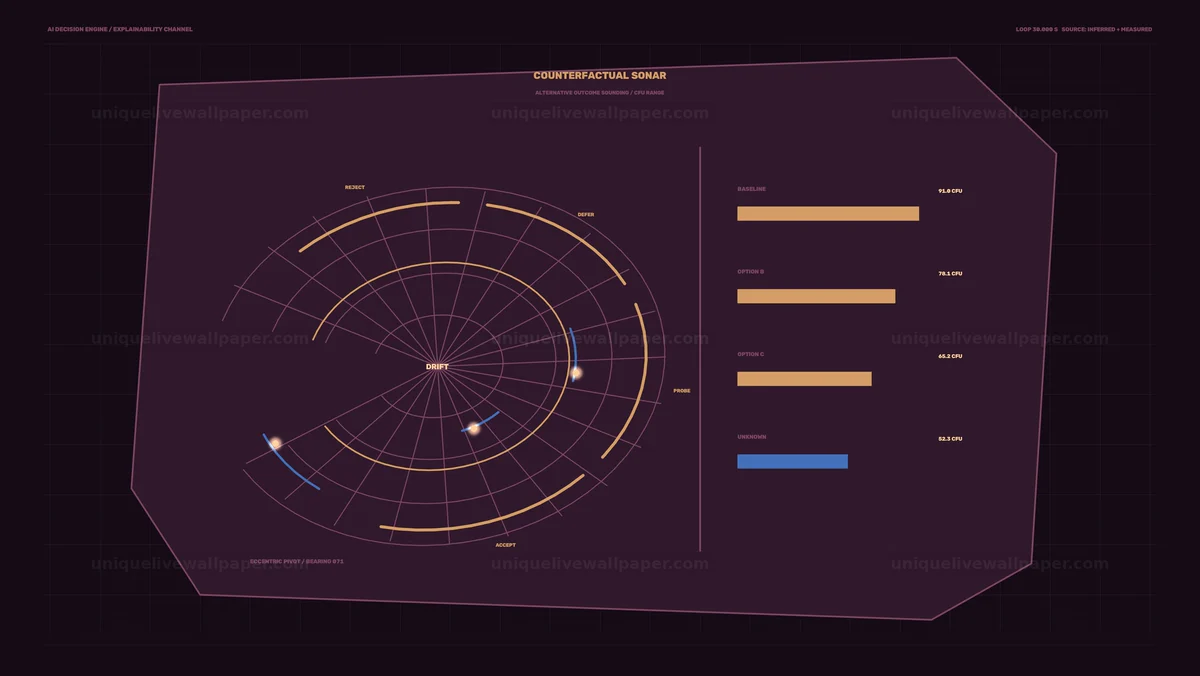 AI Decision Engine Display Seamless Loop