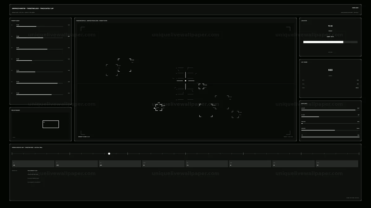 Watermarked thumbnail for Drone Airspace Monitoring HUD Seamless Loop