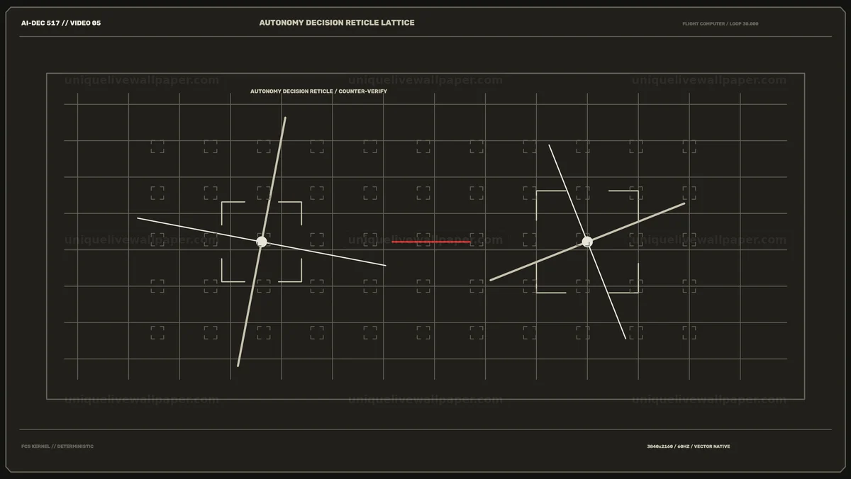 Spacecraft Flight Computer Reticle HUD Seamless Loop