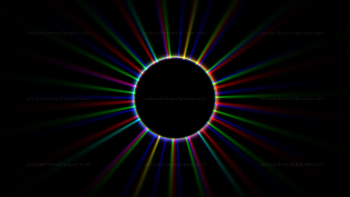 Watermarked thumbnail for Eclipse Black Disk Light Burst Seamless Loop