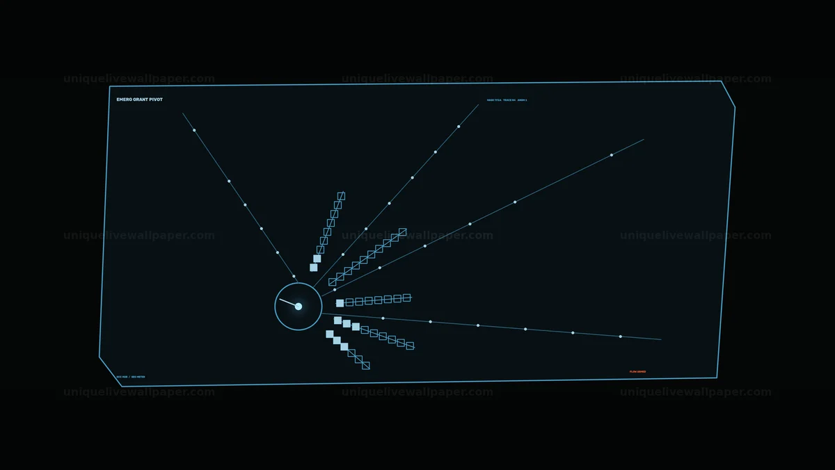 Radial Tracking Data HUD Seamless Loop