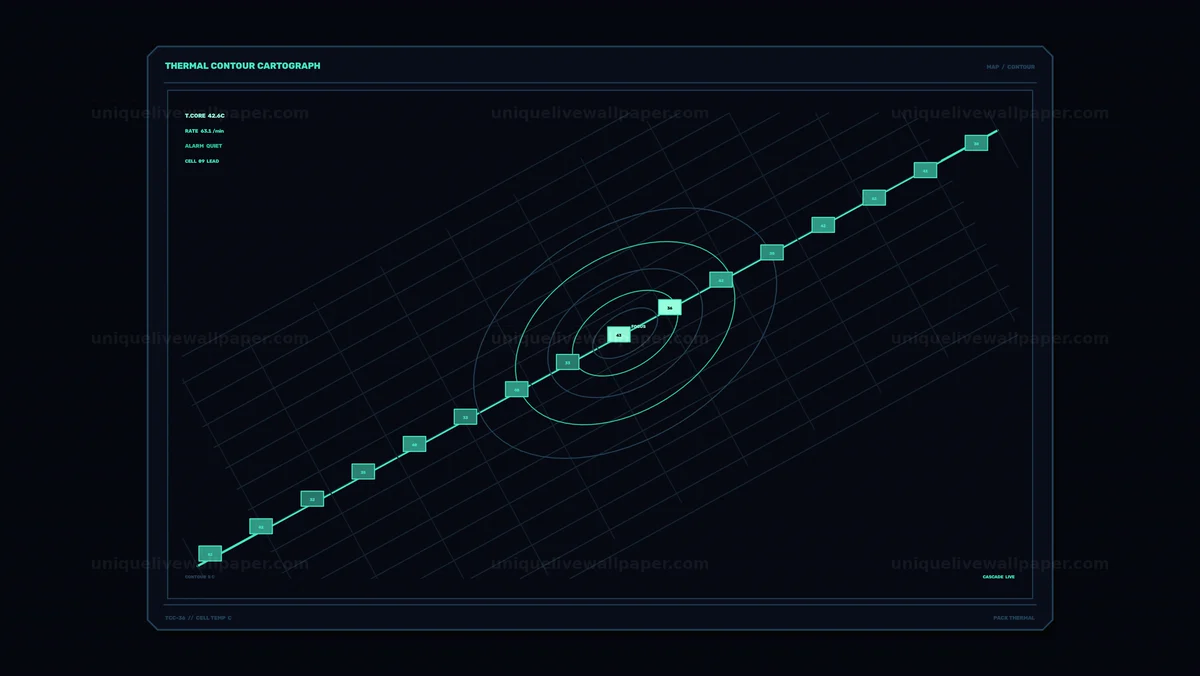 Watermarked thumbnail for Cell Temperature Dashboard Animation Seamless Loop