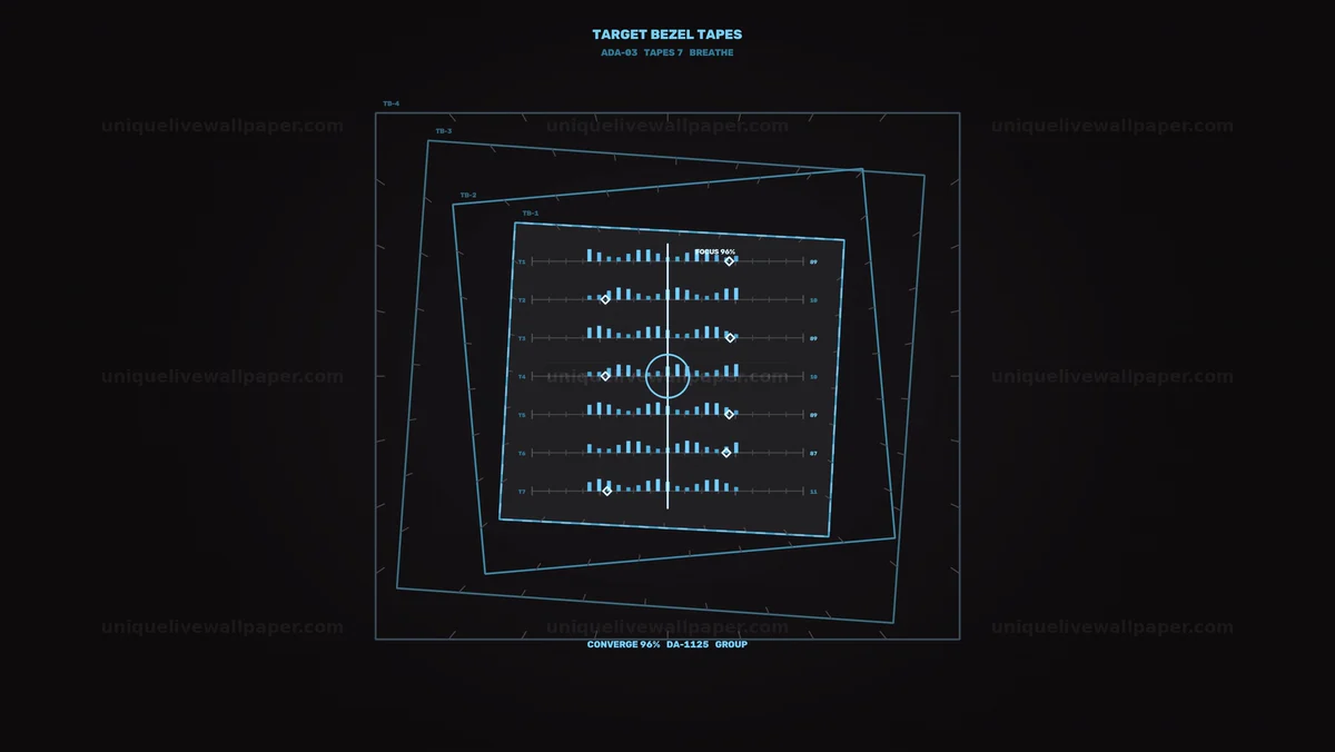 Data Analysis HUD with Graphs Seamless Loop