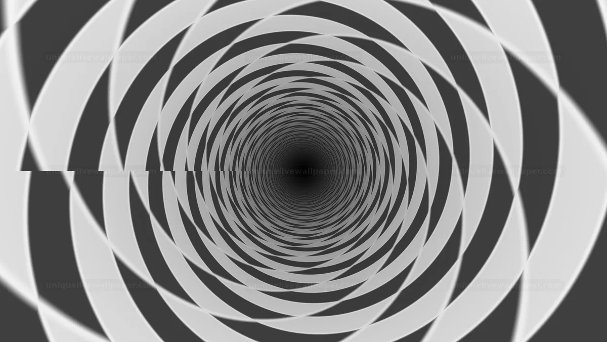Watermarked thumbnail for Monochrome Optical Illusion Tunnel Seamless Loop