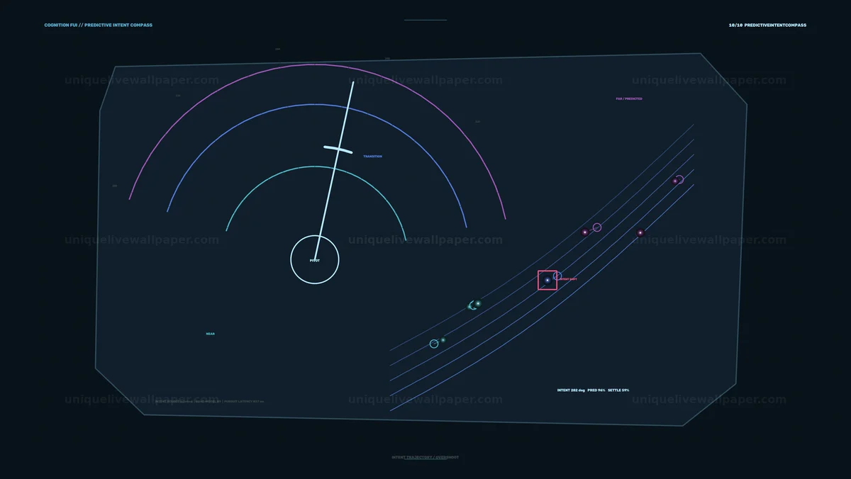 AI Cognition Predictive Intent HUD Seamless Loop