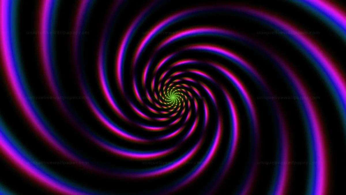 Watermarked thumbnail for Neon Color Spiral Vortex Seamless Loop