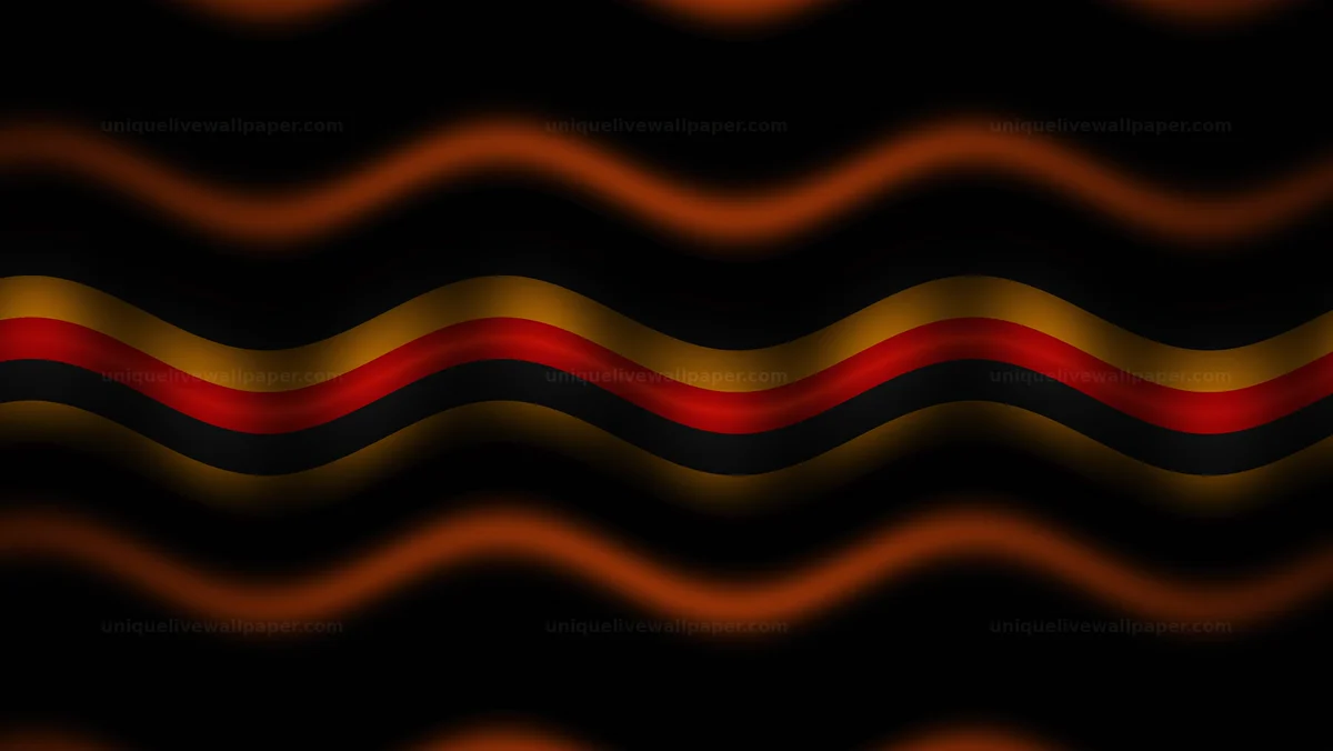 German Flag Colors Wavy Background Seamless Loop