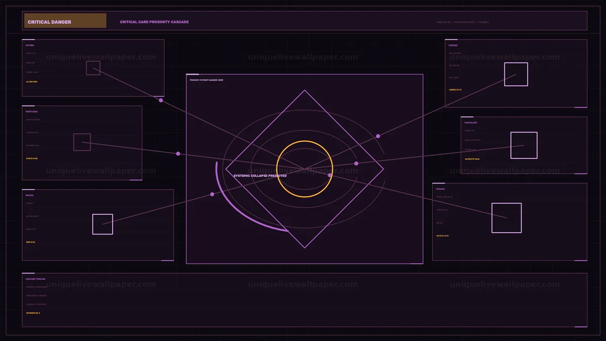Medical Critical Care Monitoring HUD Seamless Loop