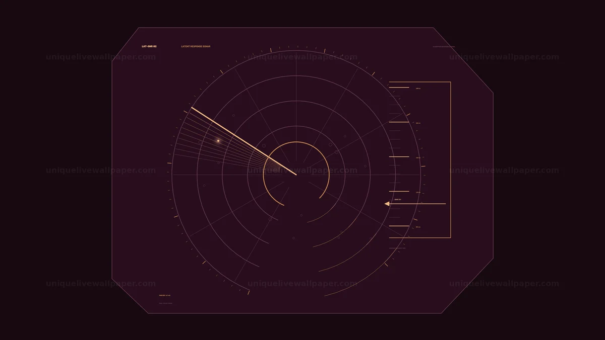 Futuristic Radar Scanner HUD Seamless Loop