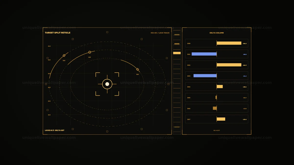 Target Tracking Comparison HUD Seamless Loop