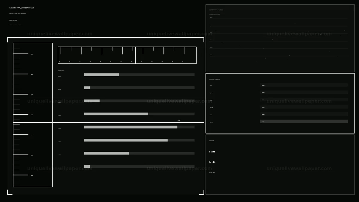 Galactic Map HUD Longitude Tape Seamless Loop