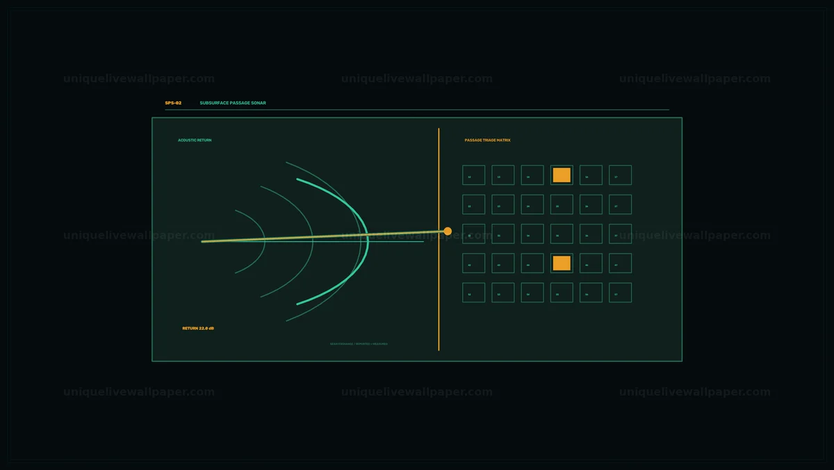 Subsurface Sonar Monitoring HUD Seamless Loop