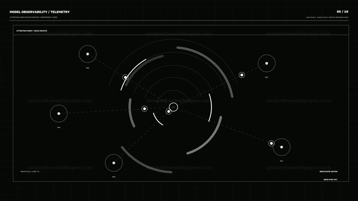 AI Model Analytics Telemetry HUD Seamless Loop