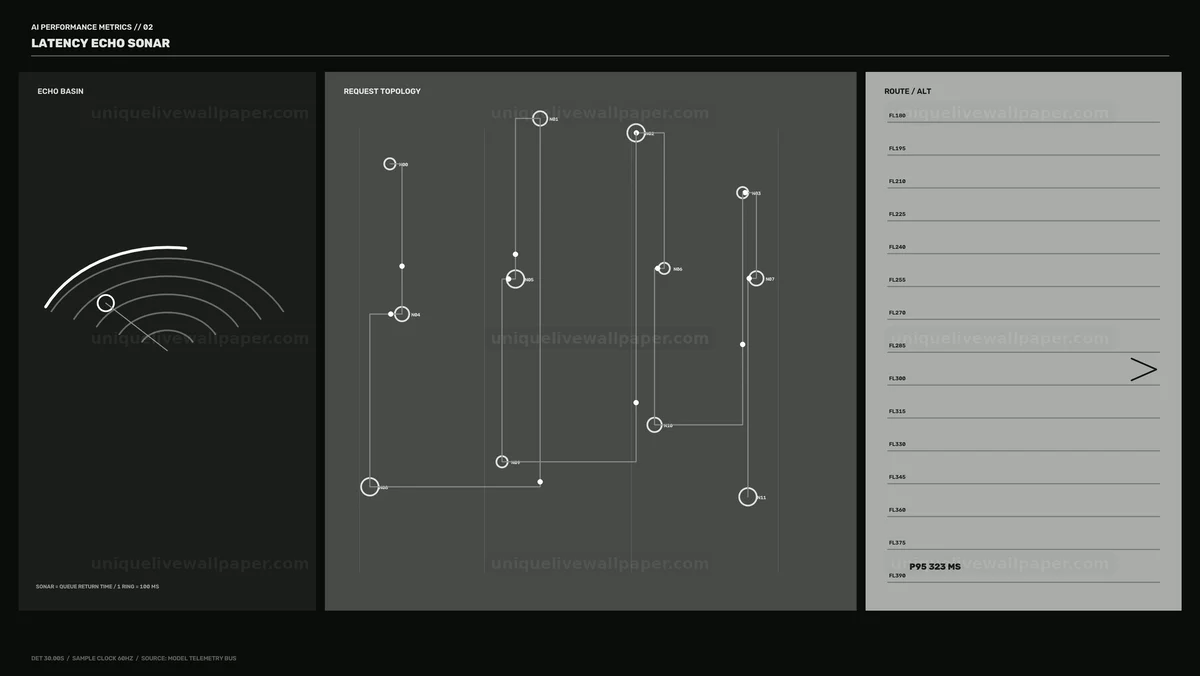 AI Performance Metrics HUD Seamless Loop