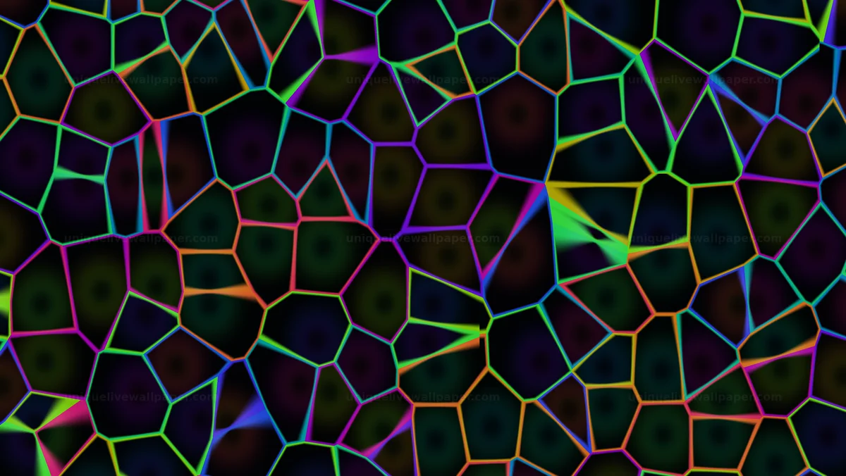 Watermarked thumbnail for Colorful Fractured Light Background Seamless Loop