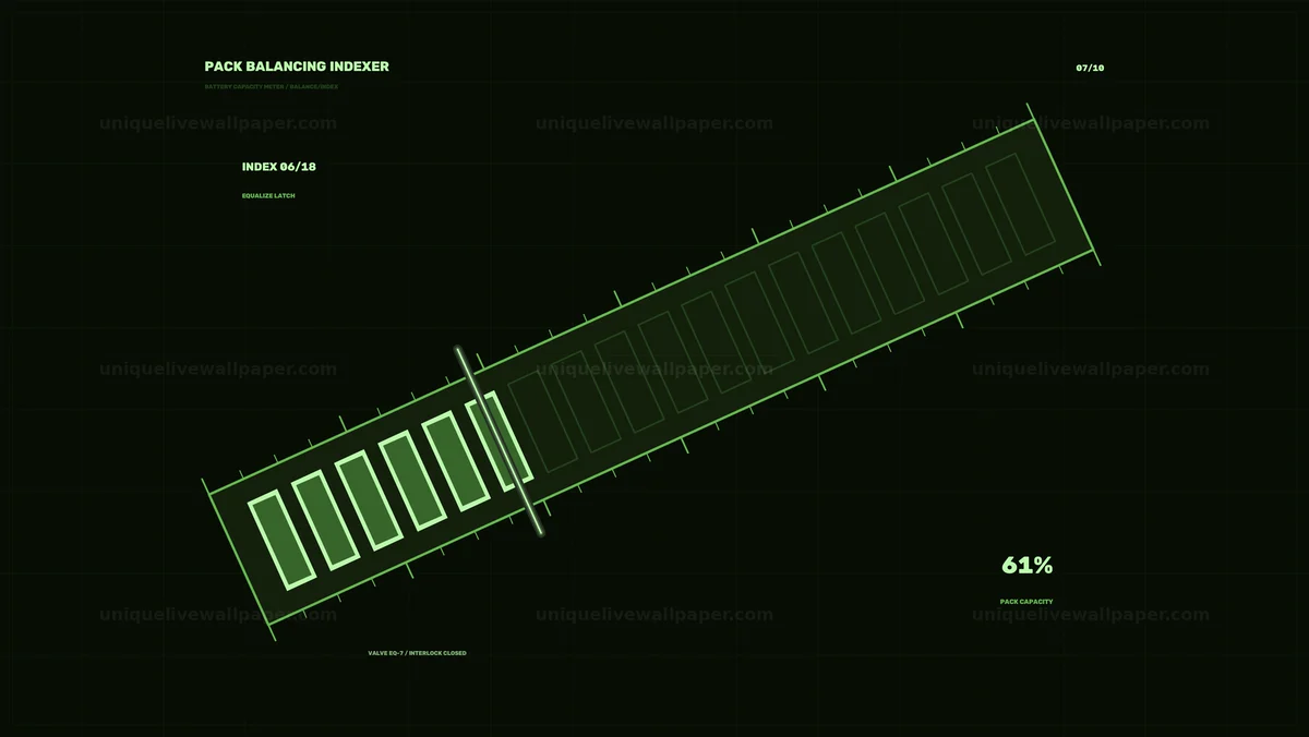Battery Capacity Meter Interface Animation