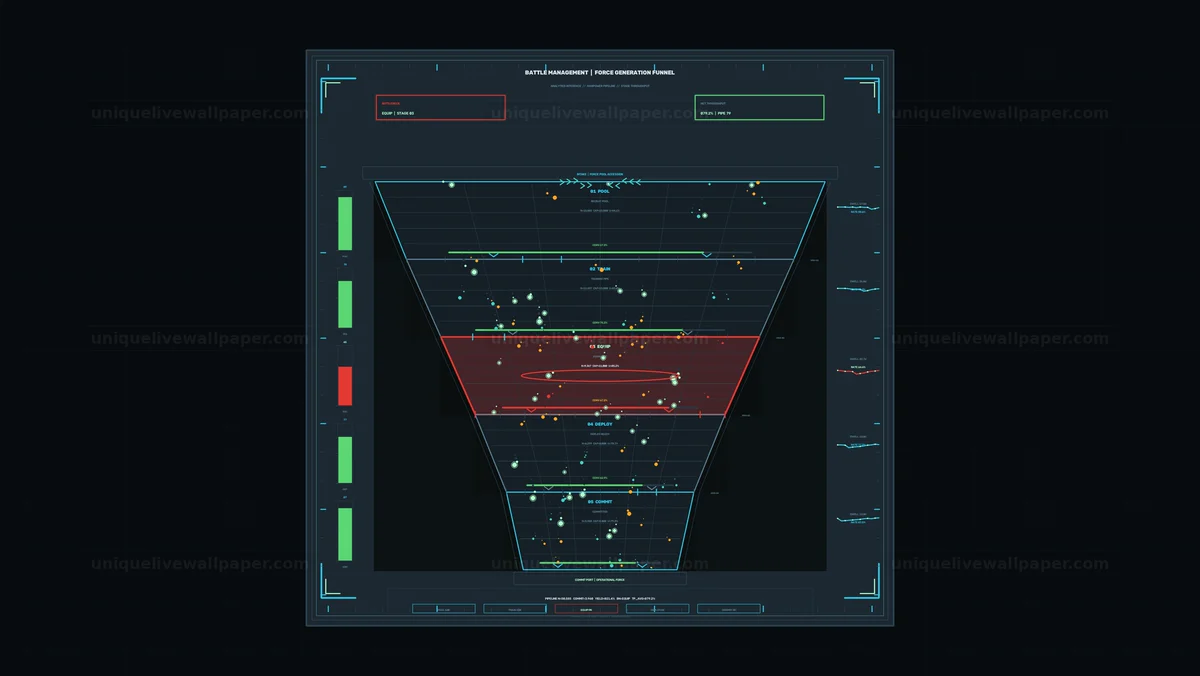 Watermarked thumbnail for Battle Management Analytics Funnel HUD Seamless Loop