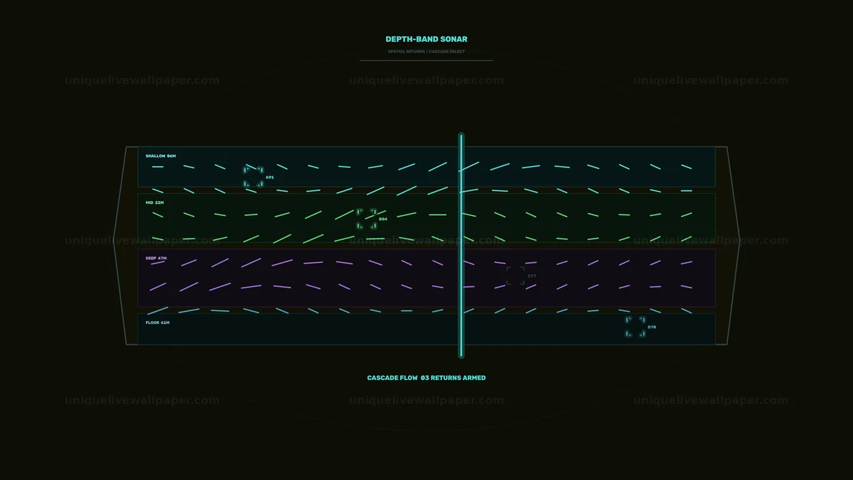 Multiple Target Sonar Selection HUD Seamless Loop