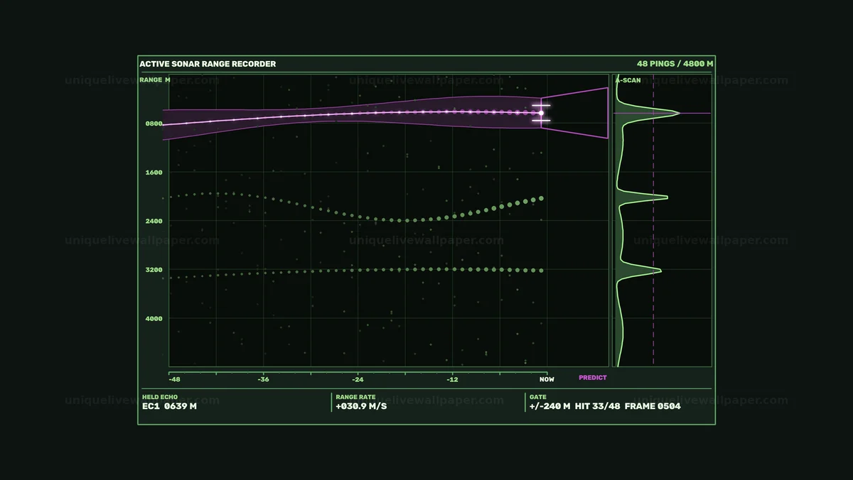 Watermarked thumbnail for Complex Sonar Target Tracking HUD Seamless Loop