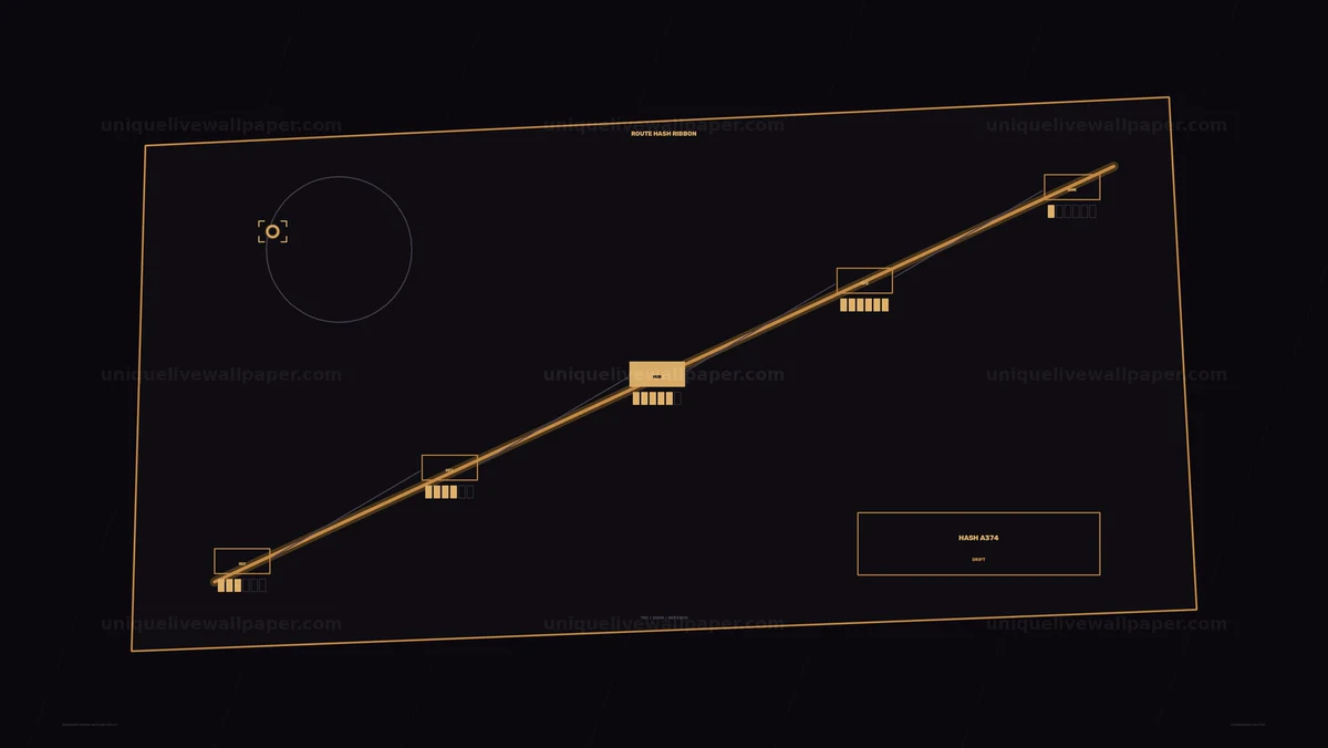 Network Route Hash HUD Seamless Loop
