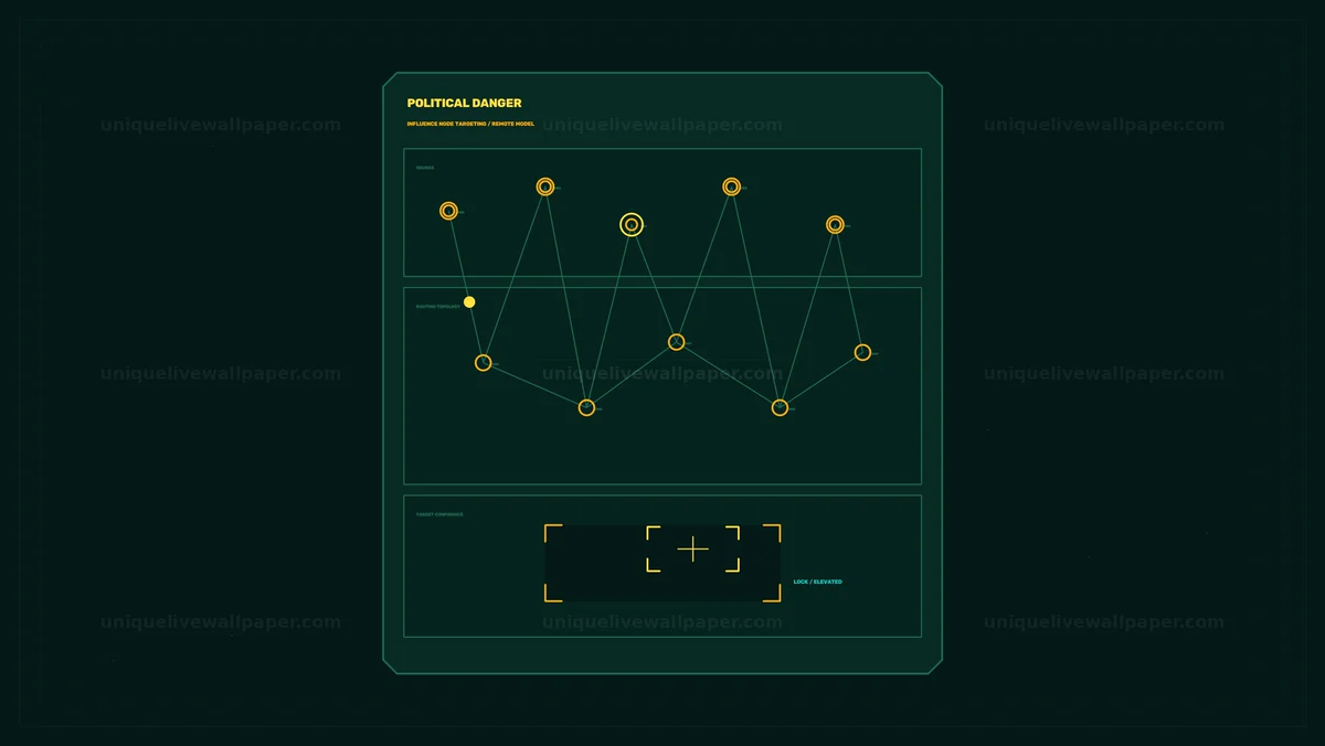 Watermarked thumbnail for Political Danger Status Indicator HUD Seamless Loop