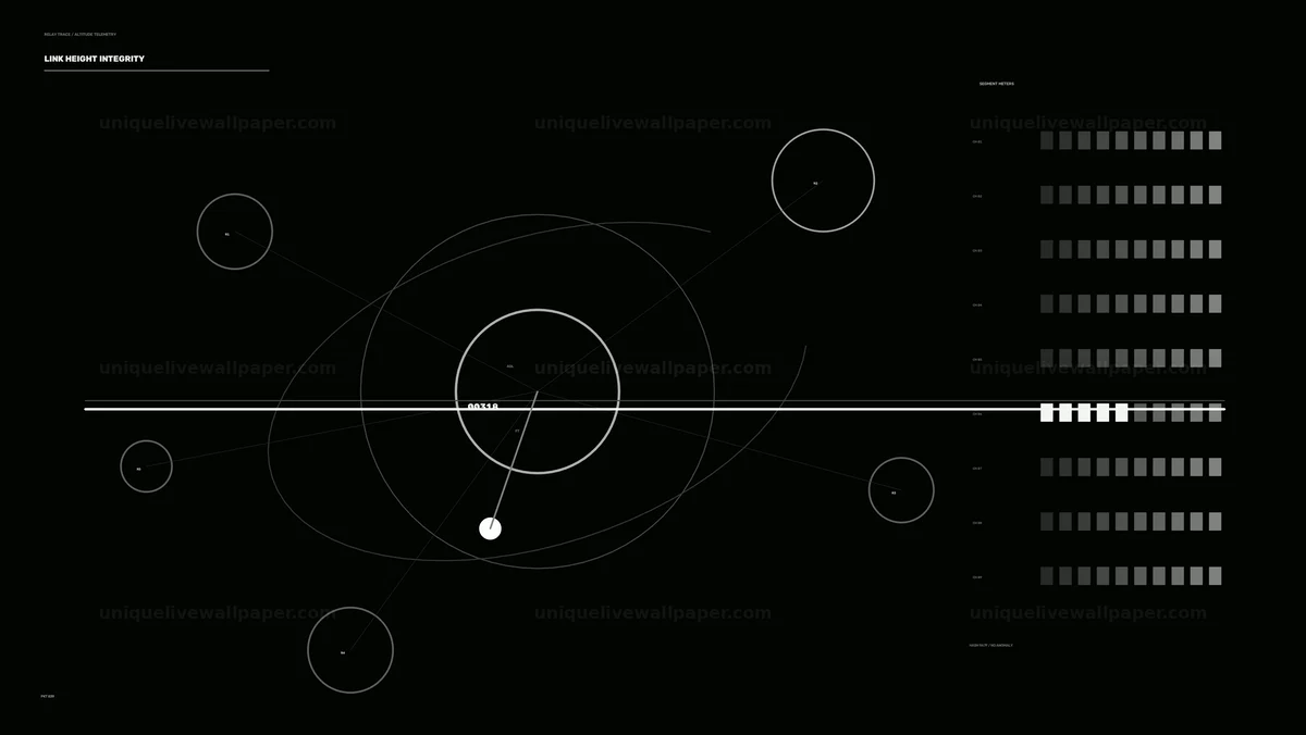 Drone Altitude Data Display HUD Seamless Loop
