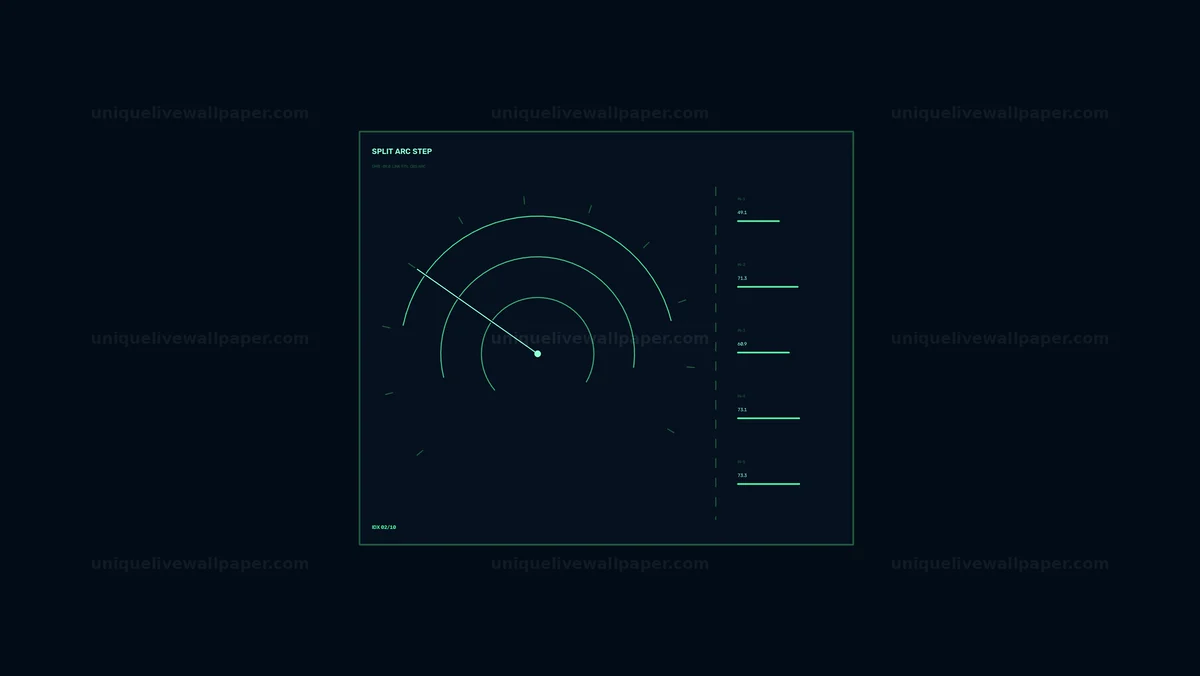 Watermarked thumbnail for Futuristic Data Gauge HUD Seamless Loop