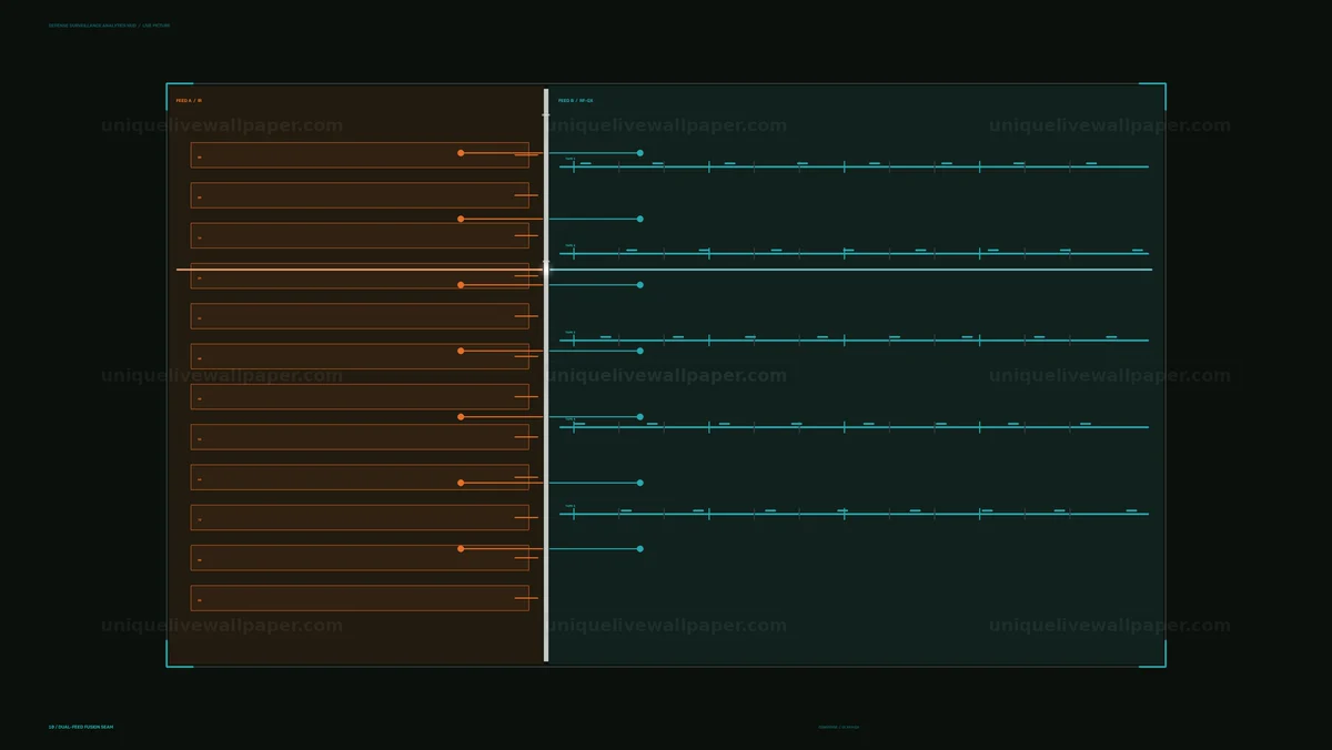 Defense Surveillance Analytics HUD Seamless Loop