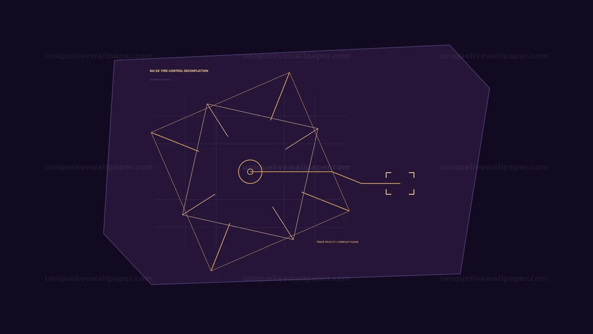 Military Fire Control Targeting HUD Seamless Loop