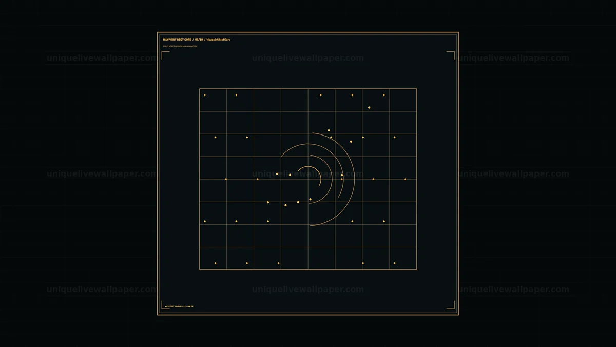 Sci-Fi Space Mission Radar HUD Seamless Loop