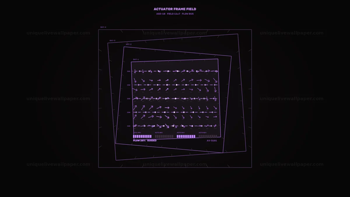 Watermarked thumbnail for Actuator Flow Control HUD Seamless Loop