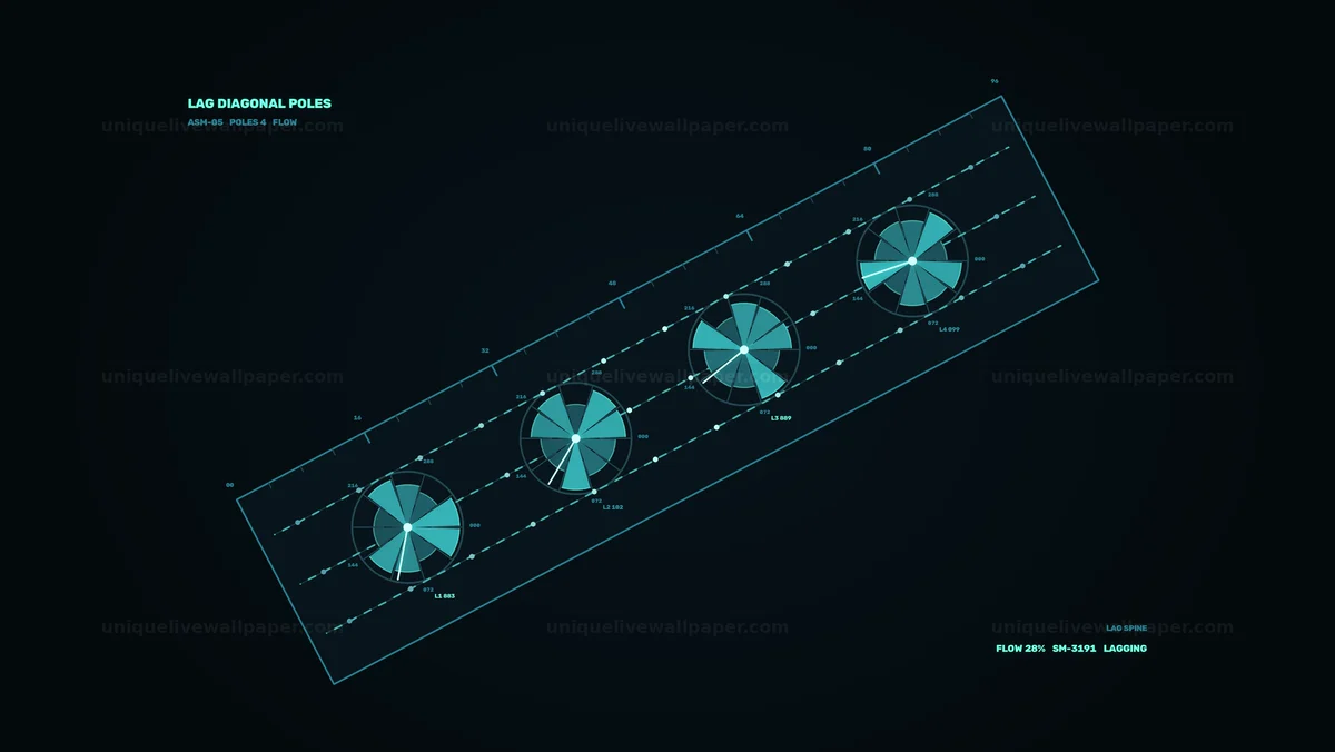 Watermarked thumbnail for Data Stream Monitor HUD: Lag Diagram Seamless Loop