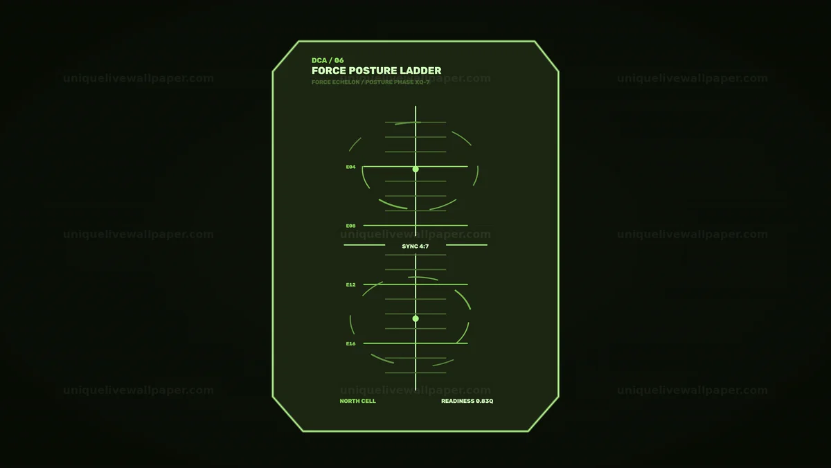 Defense Command Analytics HUD Seamless Loop