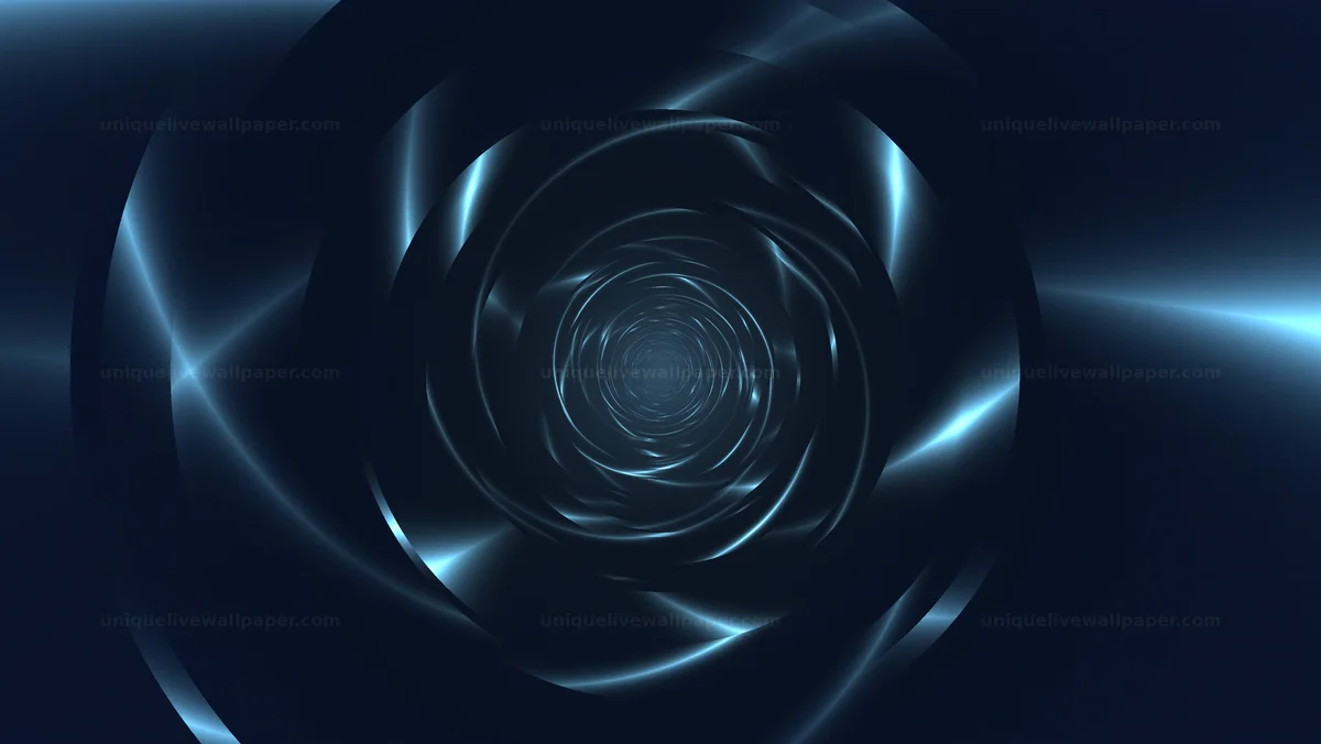 Watermarked thumbnail for Electric Blue Wormhole Background Seamless Loop