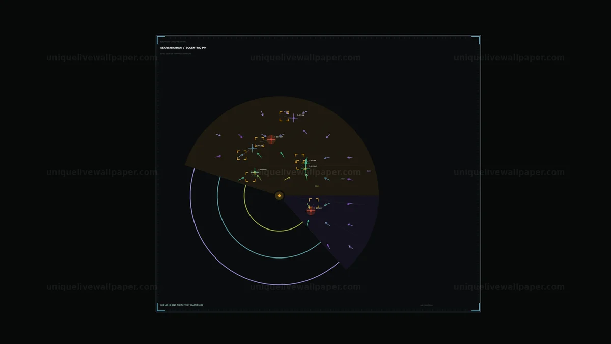 Electronic Targeting System Radar HUD Seamless Loop
