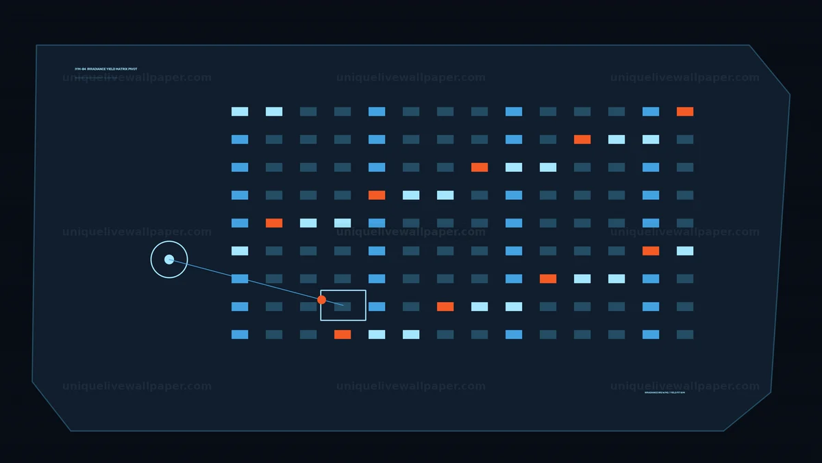 Solar Energy Yield Data Visualization HUD Seamless Loop