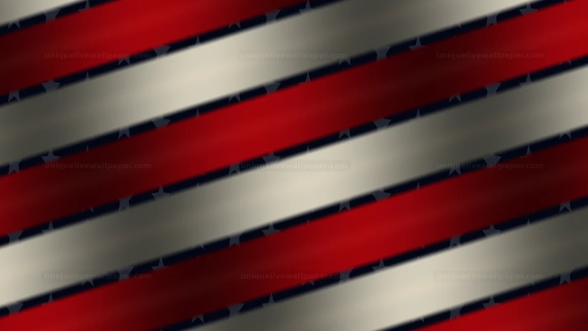American Flag Stars and Stripes Background Seamless Loop