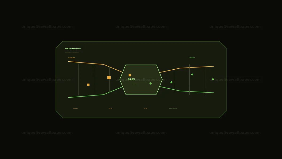 Biomass Energy Yield Dashboard Seamless Loop