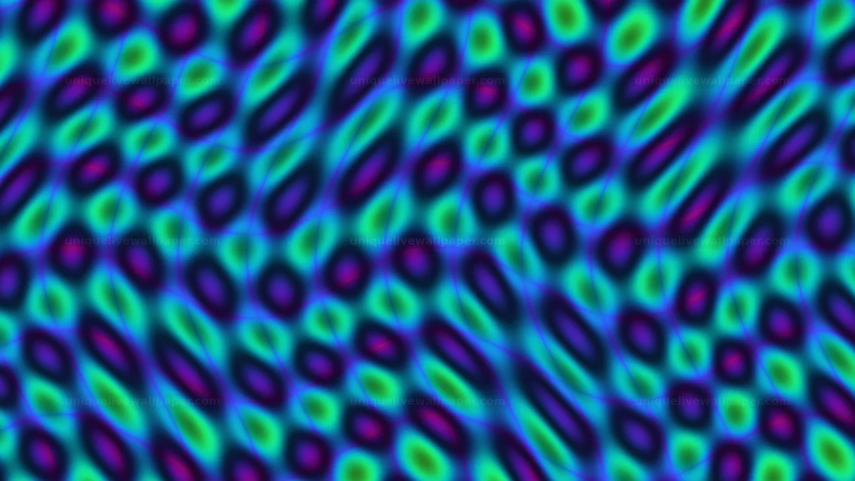 Watermarked thumbnail for Color wave interference background creates vibrant movement effect